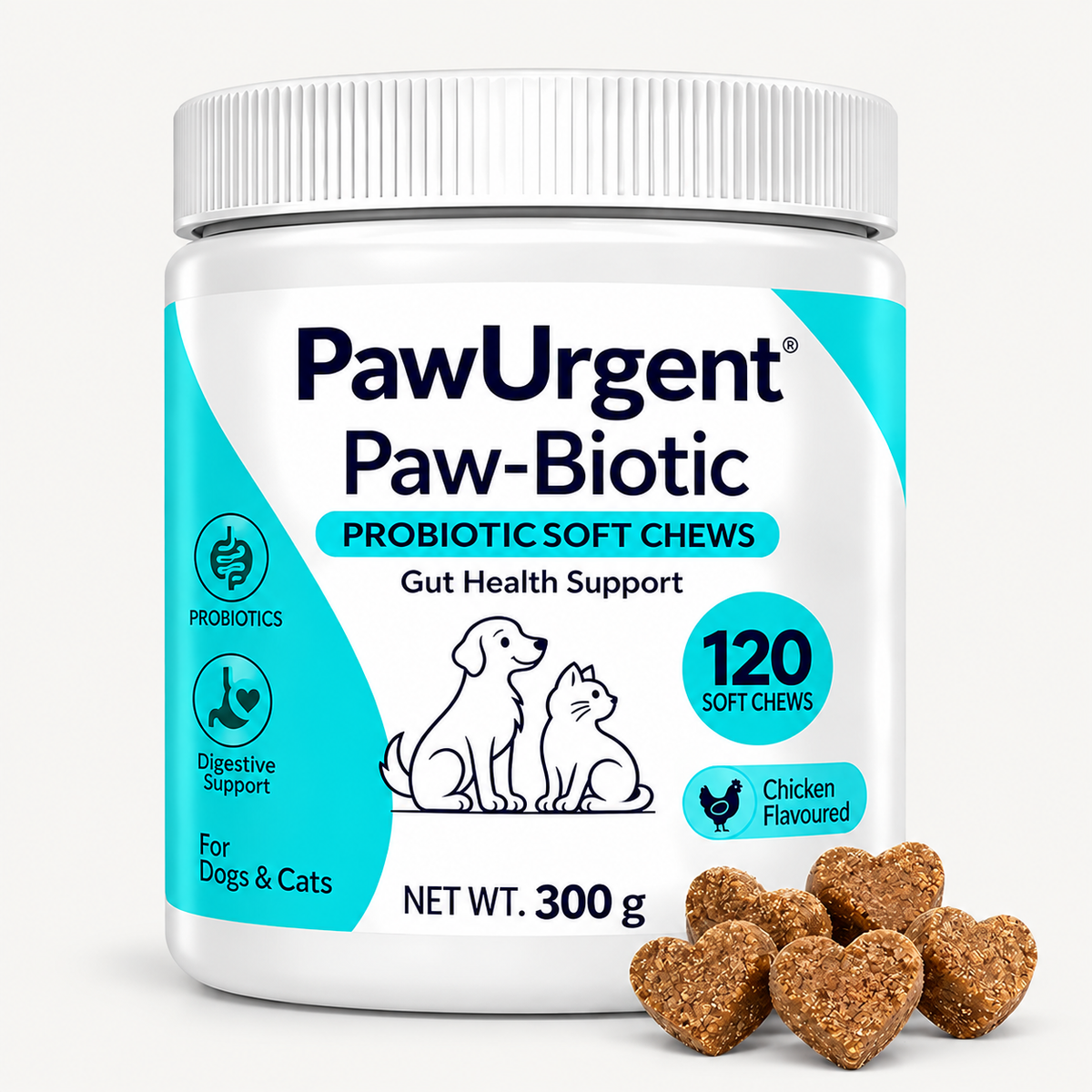 PawUrgent Paw-Biotic Probiotic Soft Chews