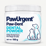 PawUrgent Paw-Dent Dental Powder for Dogs & Cats, 150 g
