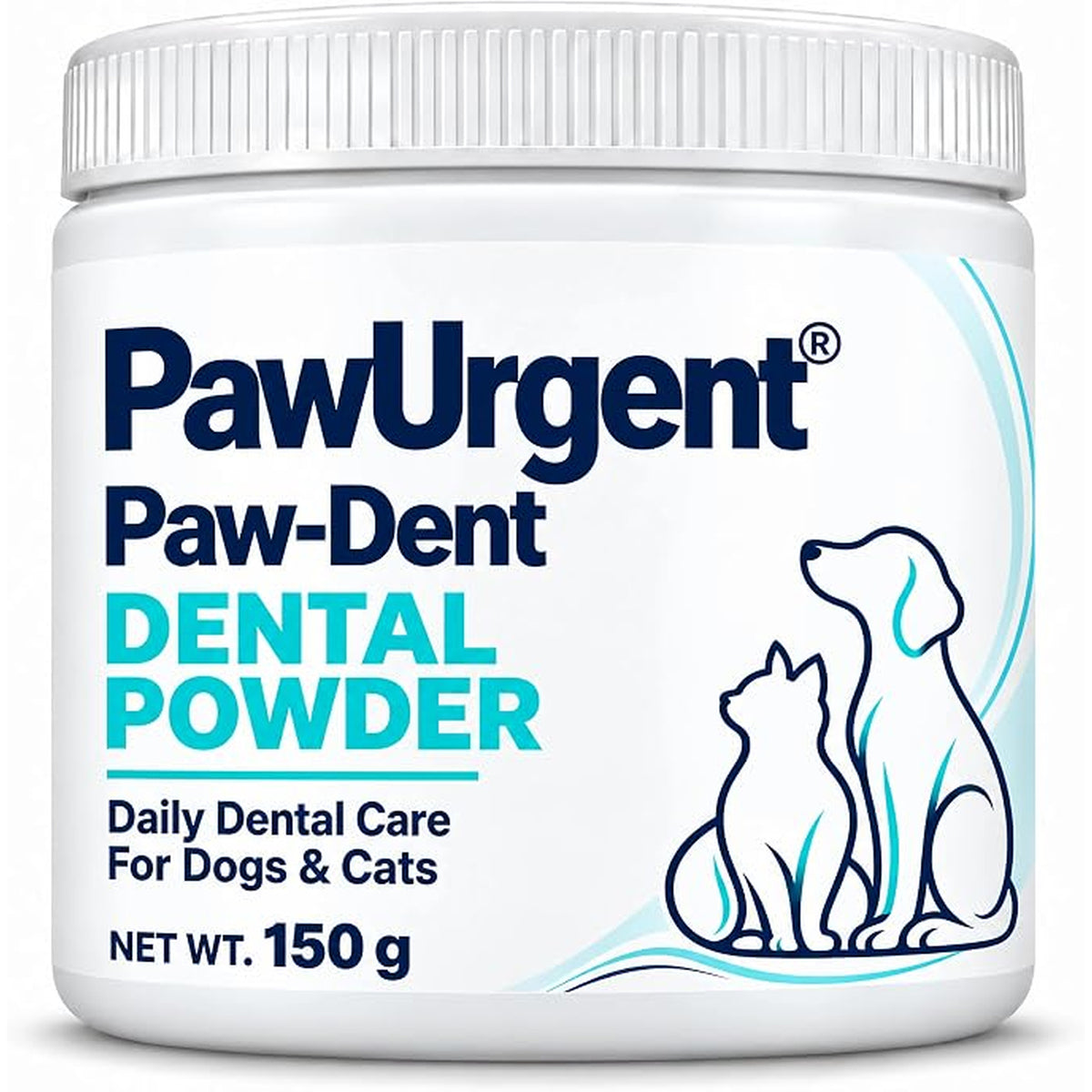 PawUrgent Paw-Dent Dental Powder for Dogs & Cats, 150 g